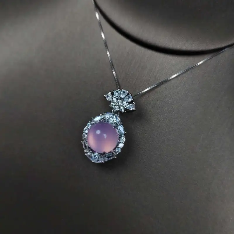 Grace Chalcedony Necklaces Women's-3