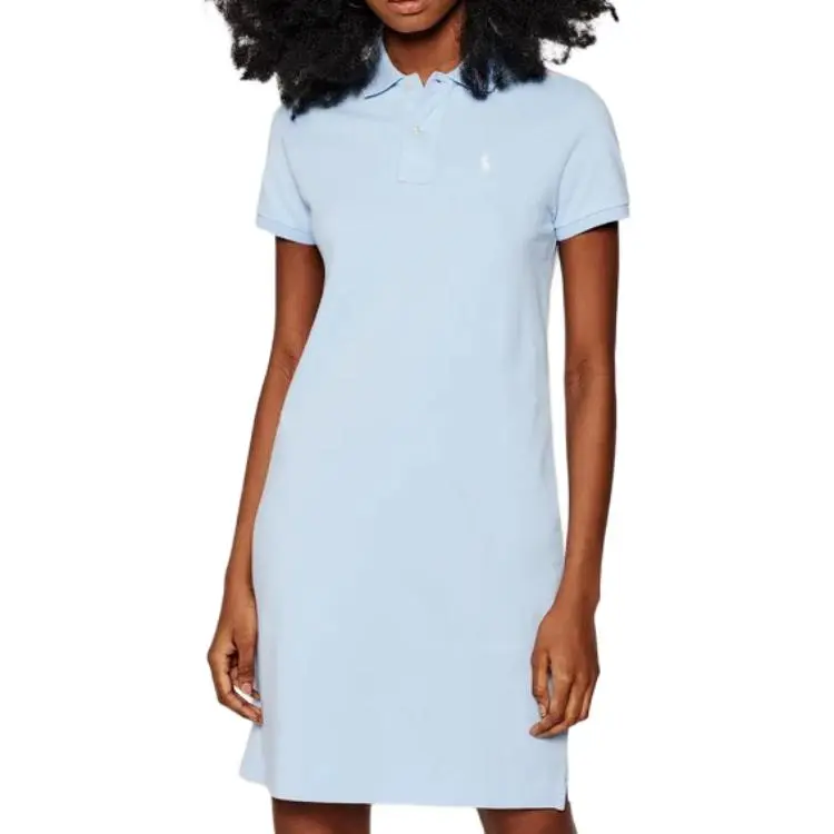 Polo Ralph Lauren Short Sleeved Dress Women's Light Blue-3