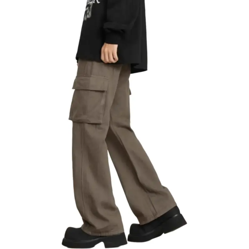 KVIV Casual Pants Men Brown -1
