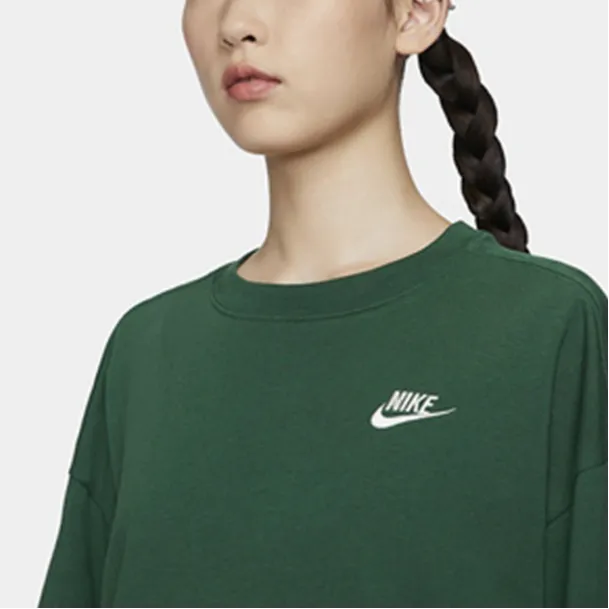 Nike Drop Shoulder Sleeve T Shirt Women's Canyon Green-3