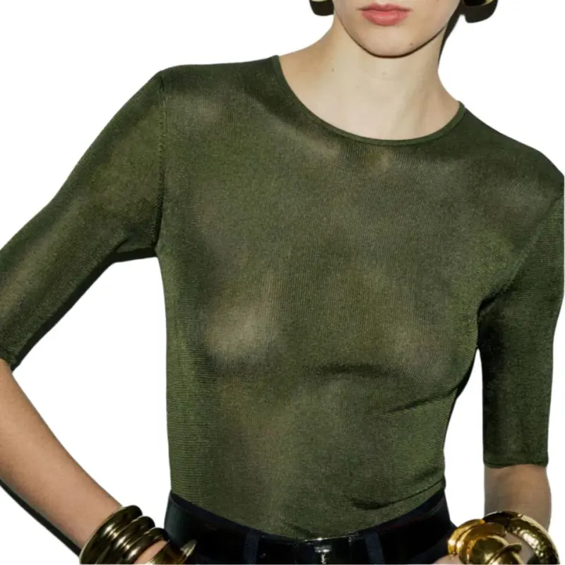 SAINT LAURENT Knitted Top-3