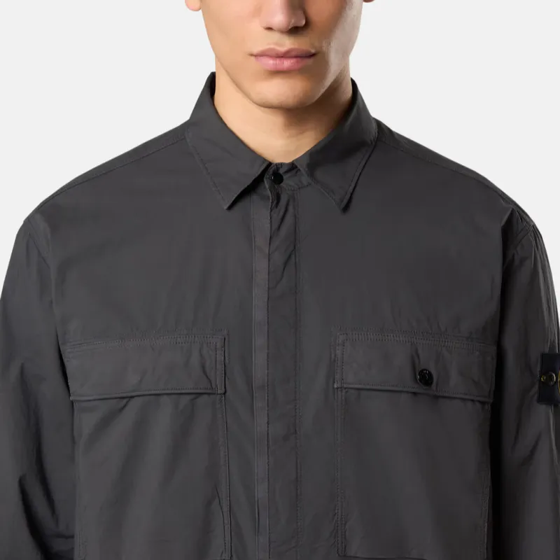 STONE ISLAND Detachable Compass Badge Overshirt-4