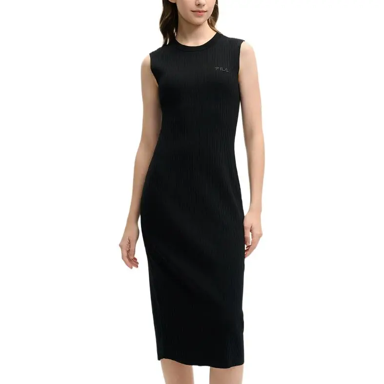 FILA MODERN HERITAGE Sleeveless Dress Women's Jet Black-2