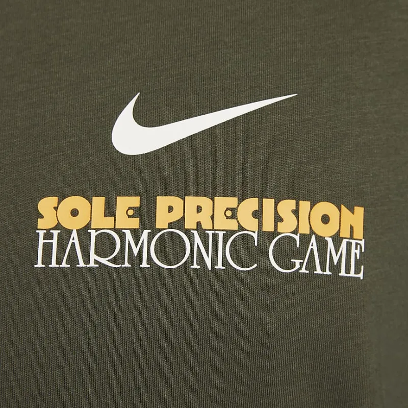Nike T Shirts Men Khaki Green-5