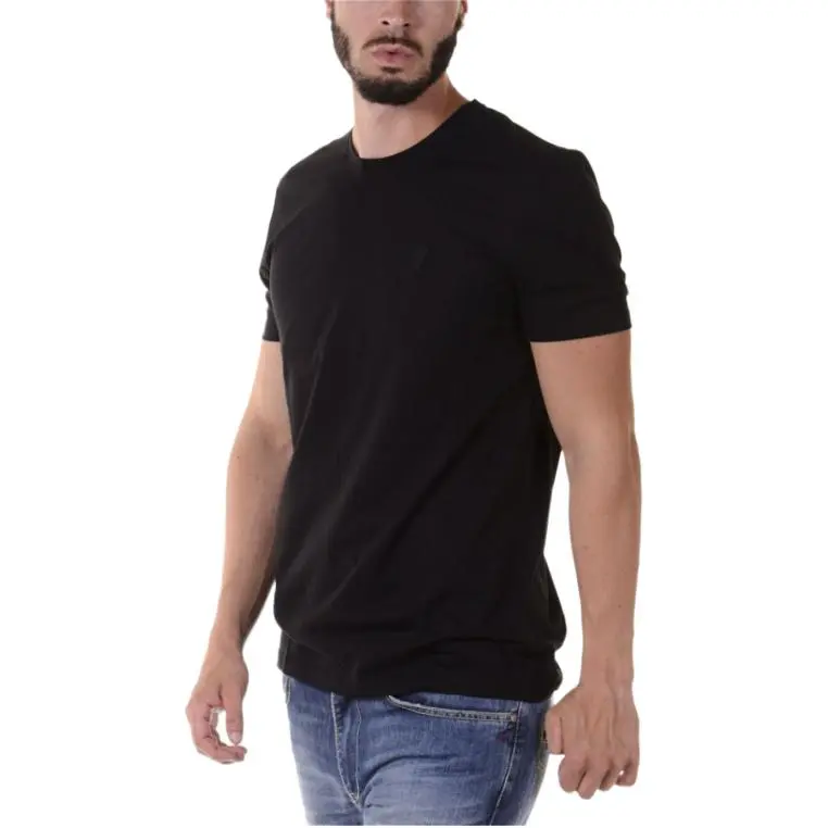 VERSACE Logo Patch Crewneck T Shirt-1