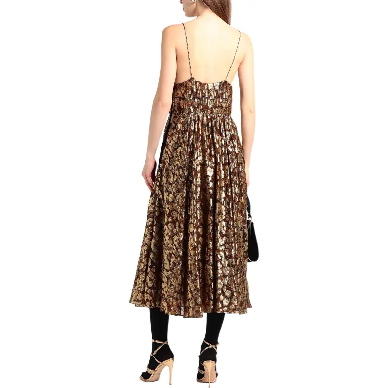 CELINE Slip Dress Women's Umber-3