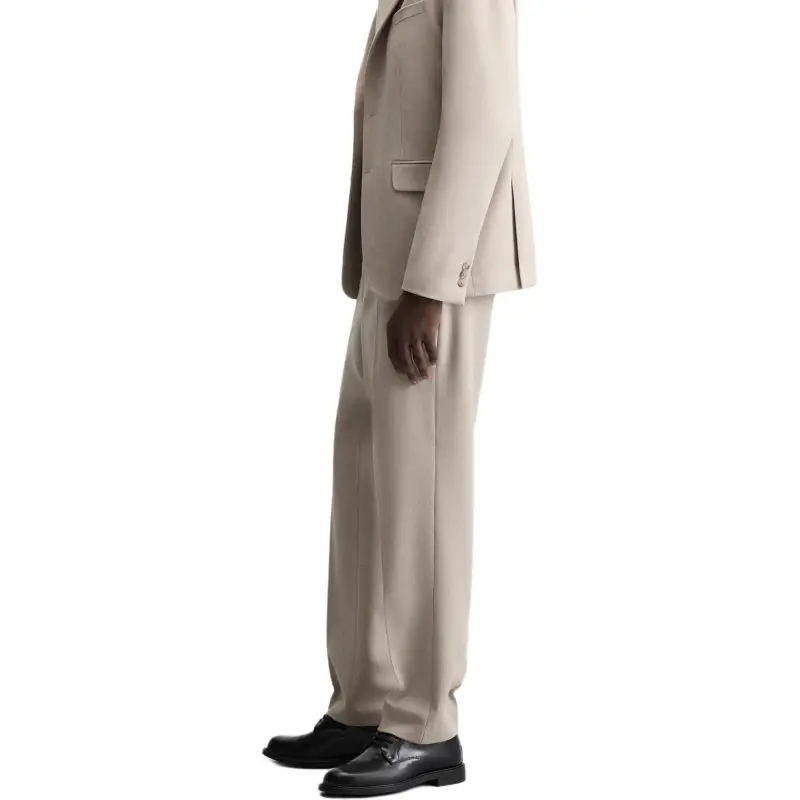 ZARA Suit Trouser Men's Sand/Zebra Print-3