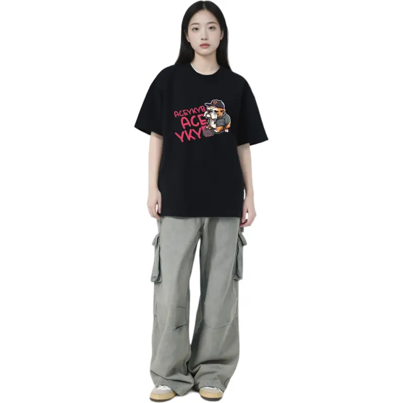 YK&YB T Shirts Unisex Black-4