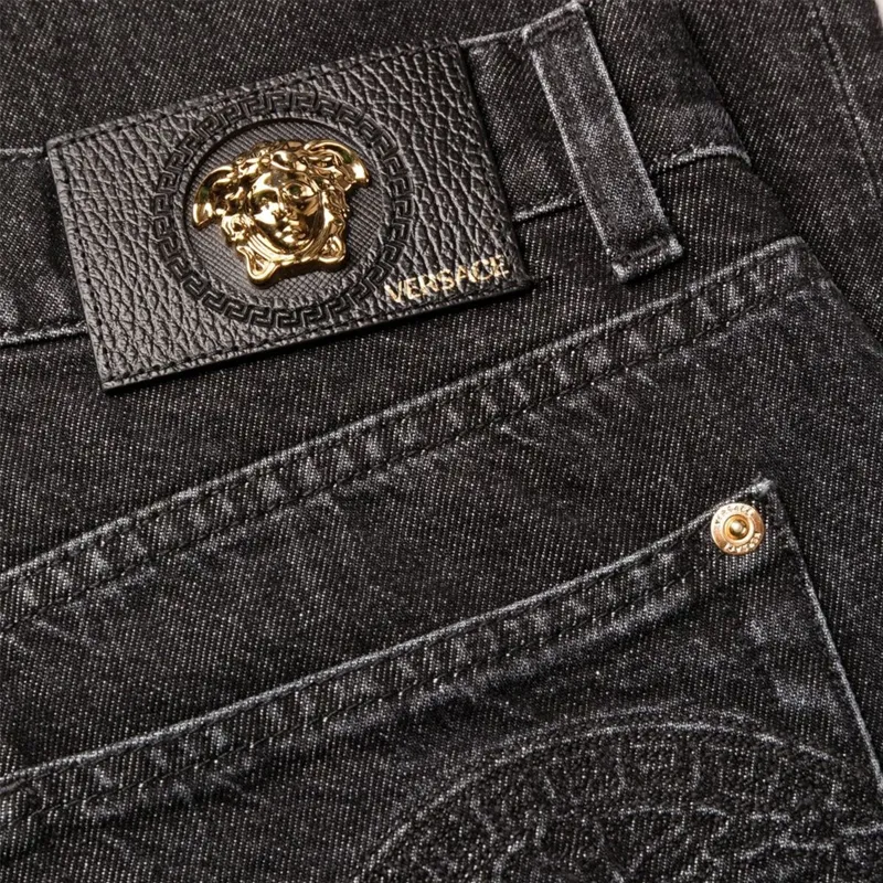 VERSACE Tapered Denim Jeans-6