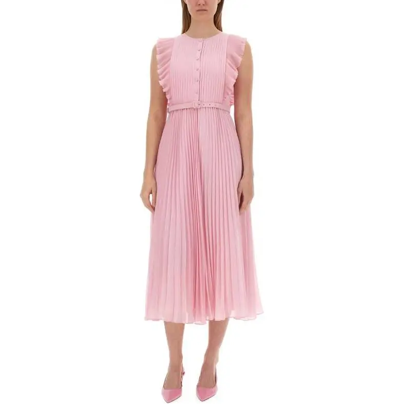 Self-portrait Chiffon Tunic Midi Dress-1