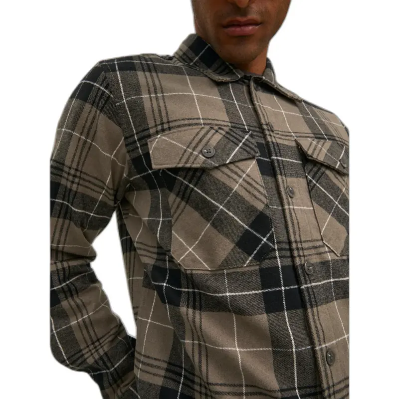JACK&JONES Shirts Men Gray-4