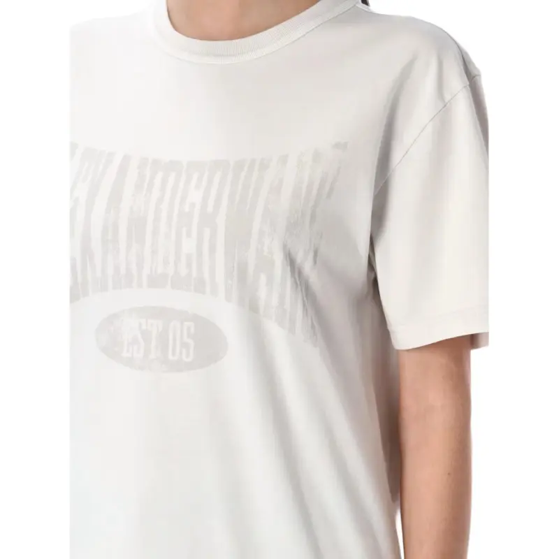 T By Alexander Wang Graphic Short Sleeve T shirt White-4