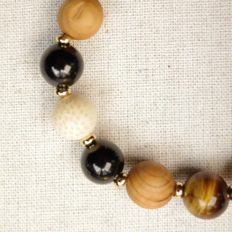 Empress 47 Concept Natural Tiger's Eye Stone Bracelets Unisex-2
