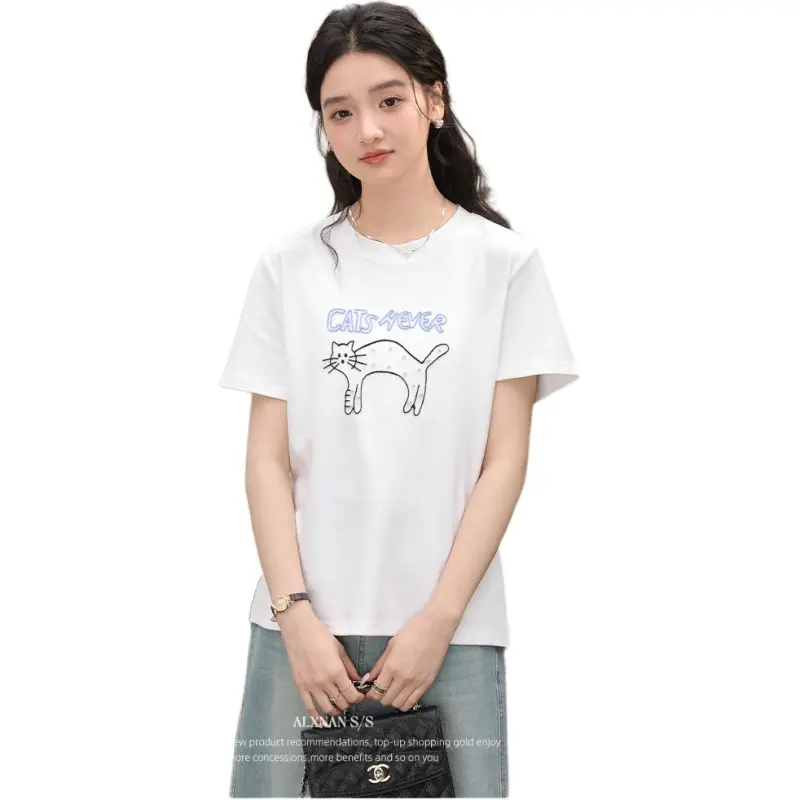 Alxnan T Shirts Women's Ecru-2
