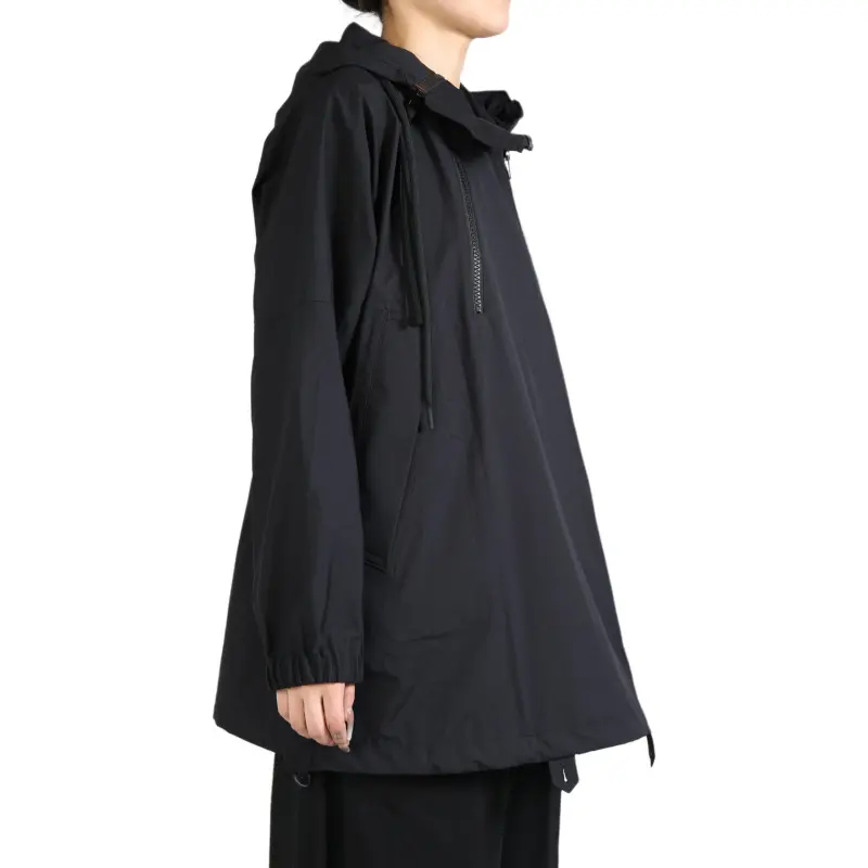 Yohji Yamamoto Regulation Double Zip Hoodie 'Black'-2