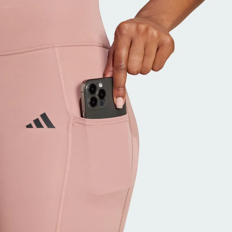 Adidas Free Shipping With AdiClub Optime 3 Stripes Full Length Leggings-2