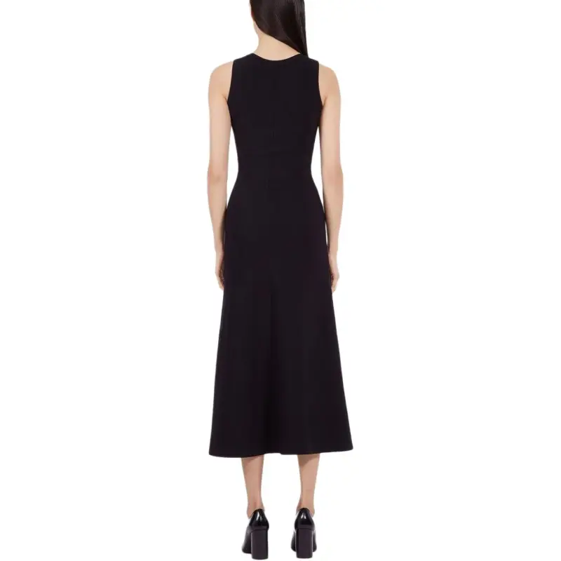 Ferragamo Sleeveless Dresses Women's Black-2