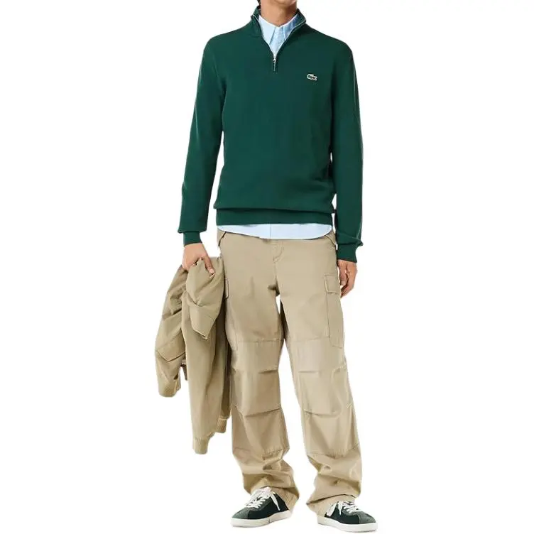 LACOSTE Sweatshirts Men Green-3