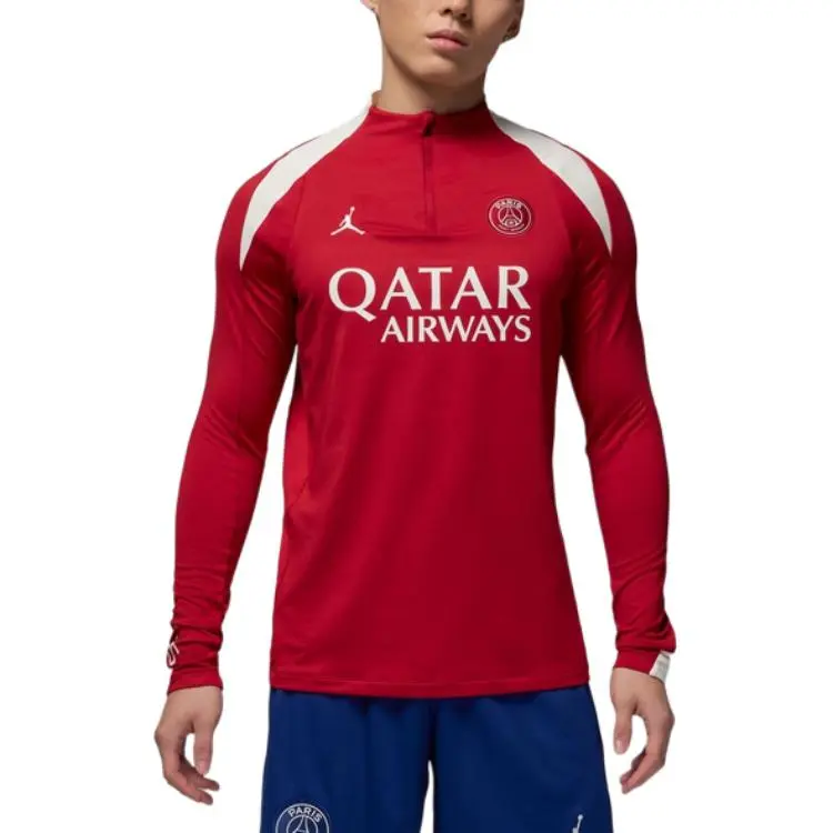 JORDAN Paris Saint Germain Strike Fourth Men's JORDAN Dri FIT Soccer Knit Drill Top-2