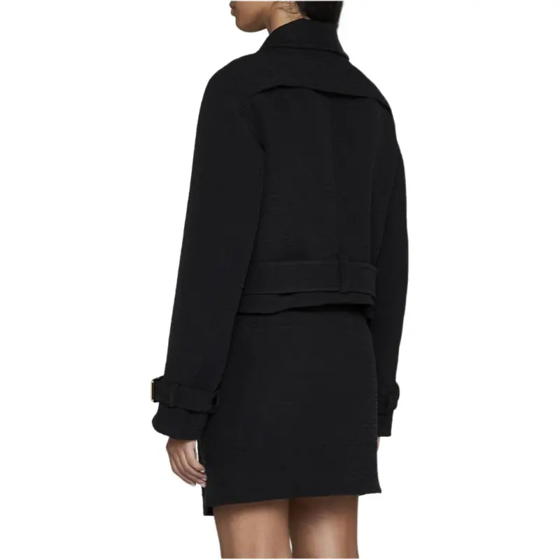 FENDI Jacquard Short Biker Style Jacket-3
