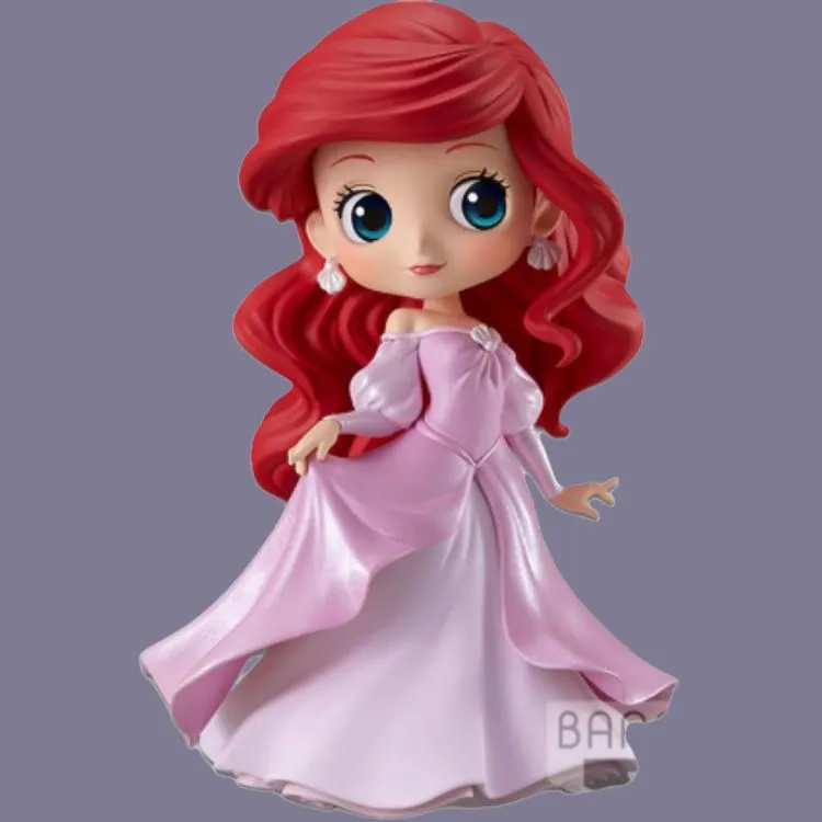 BANPRESTO Disney, Ariel Q Posket Princess Dress Style B Chibi Figures-4