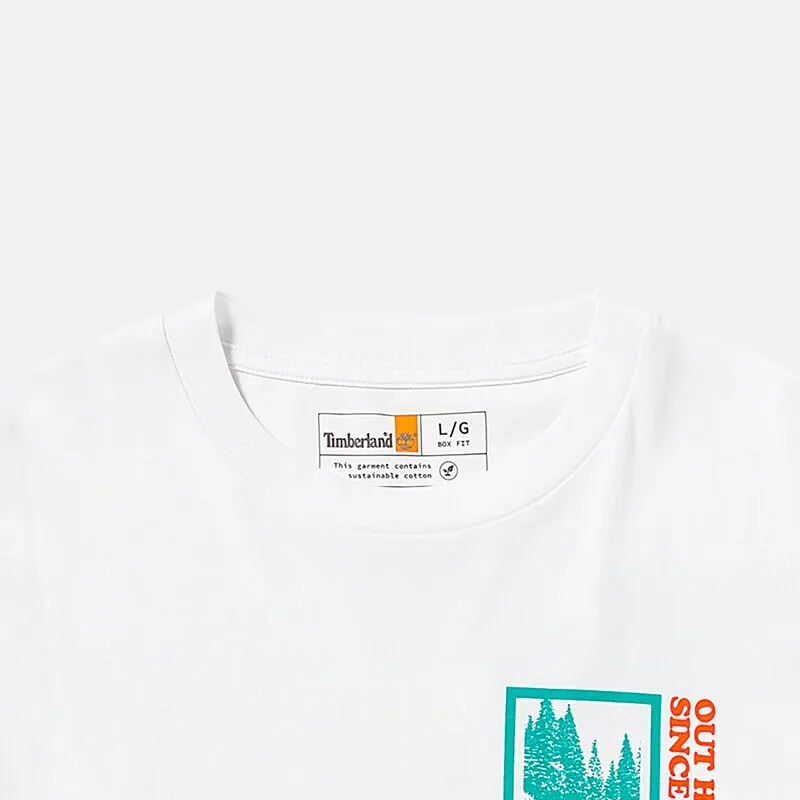 Timberland T Shirts Men White-2
