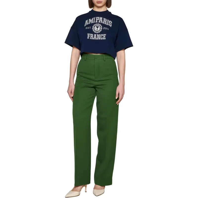 AMIPARIS Crop Tops Women's Blue-3
