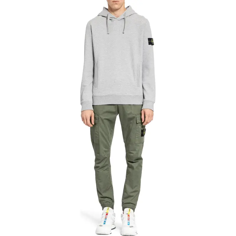STONE ISLAND Compass Patch Drawstring Hoodie-3
