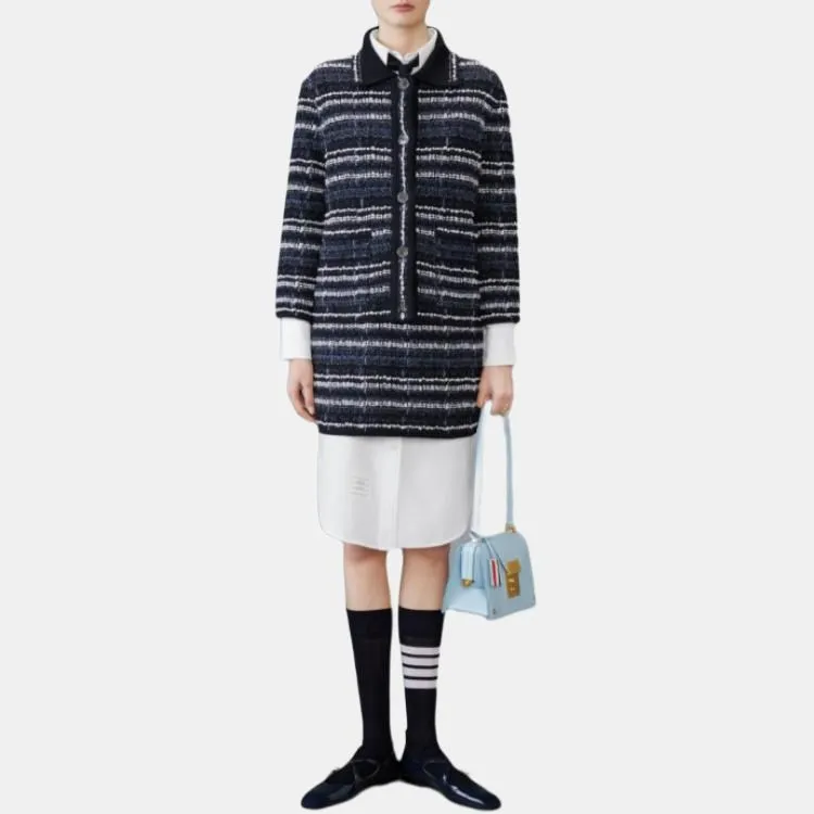 THOM BROWNE Tweed Mini Skirt-1