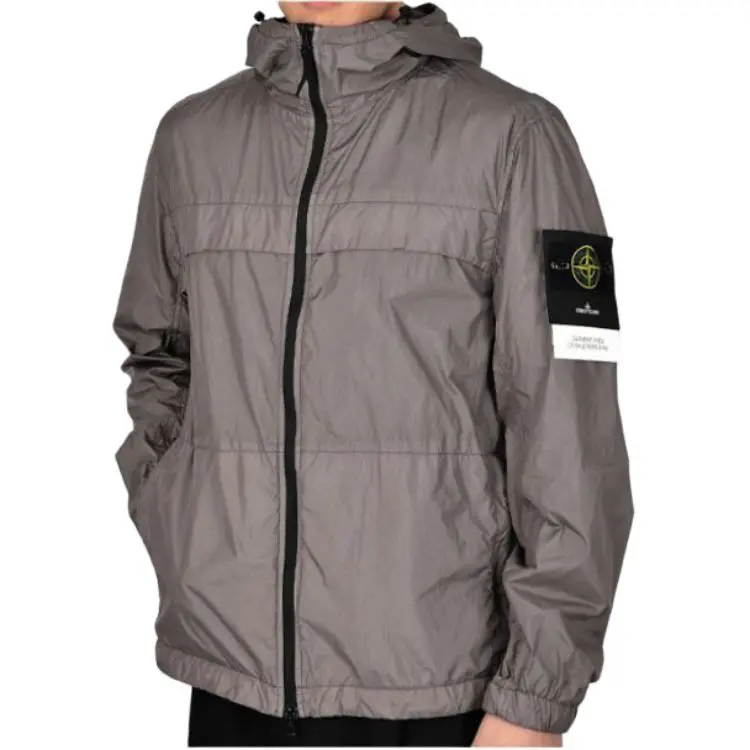 STONE ISLAND Compass-badge Crinkled Hooded Jacket-5