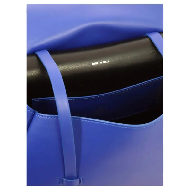 Fontana Milano 1915 Calfskin Handbag Women's Blue Purple-4