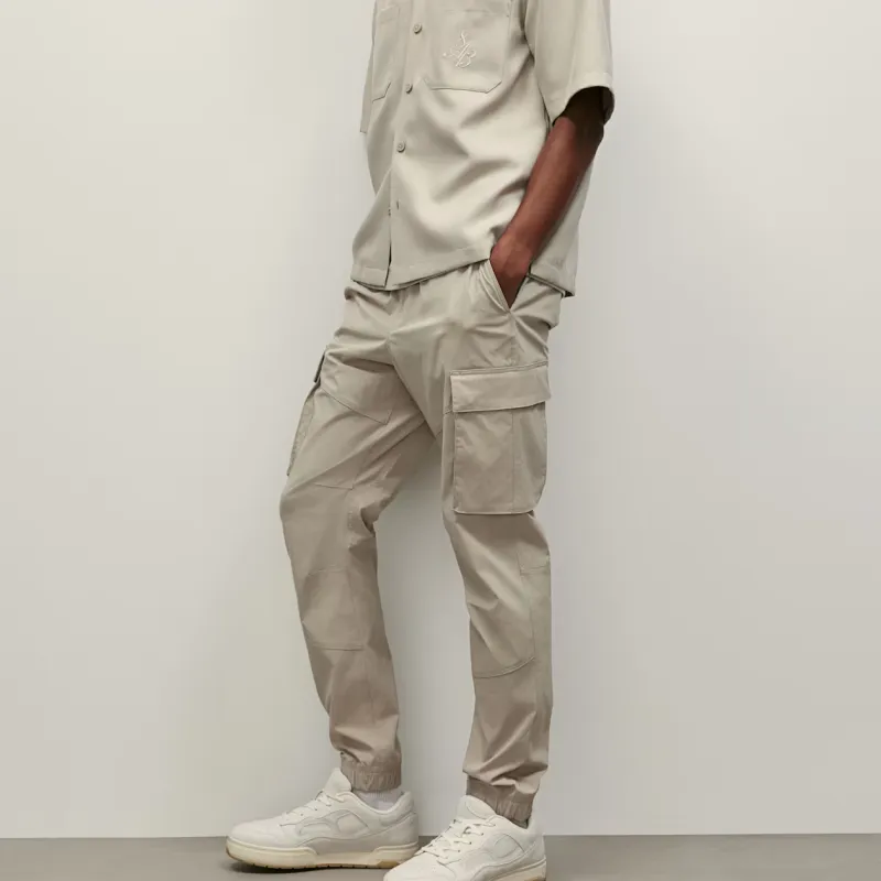 H&M Cargo Pants Men Beige-1