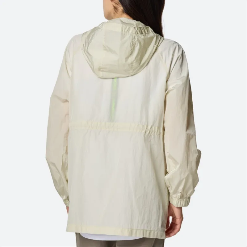 Under Armour Crinkle Wvn Jacket Women's Ferret White Gray-2