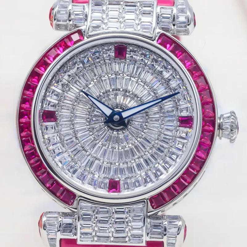 TIELBO Radiant Collection Mechanical Movement Watch Men's Watches White Dial T822-1-3