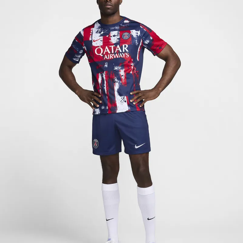 Nike Paris Saint Germain Academy Pro Home Men's Nike Dri FIT Soccer Pre Match Short Sleeve Top-3
