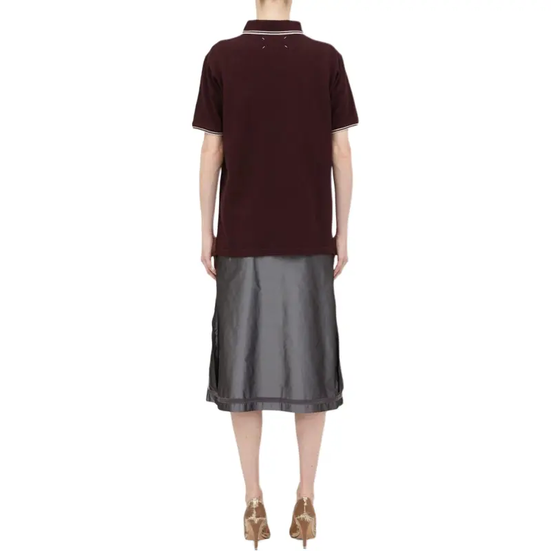 Maison Margiela Polo Shirt Men's Brick Red-4