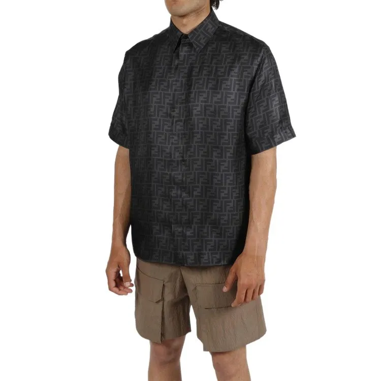 FENDI Ff Silk Shirt-3