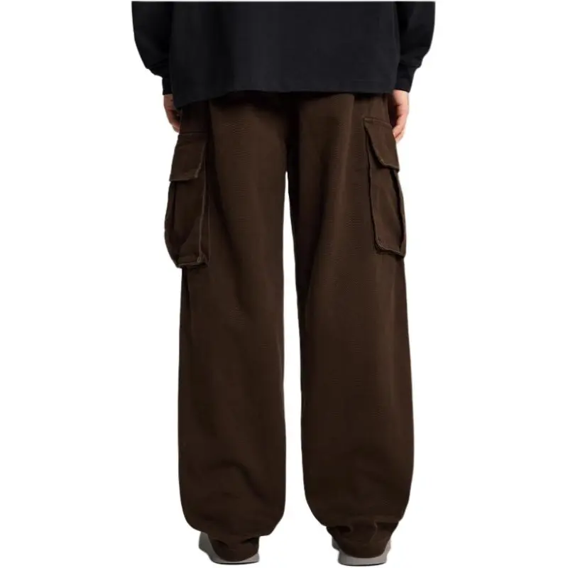 AHAH Casual Pants Men Brown-1