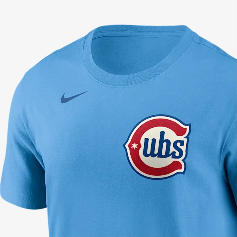 Nike Dansby Swanson Chicago Cubs Fuse Men's Nike Mlb T Shirt-2