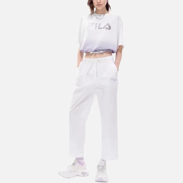 FILA FUSION Casual Pants Women's Standard White-5