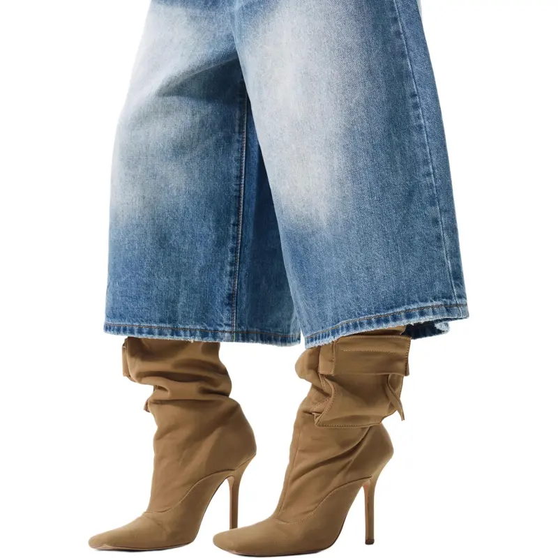 WLNEXT Loose Fit Jeans With A Cool And Stylish Premium Feel, Capri Pants, Luxury Streetwear Pants Unisex-3