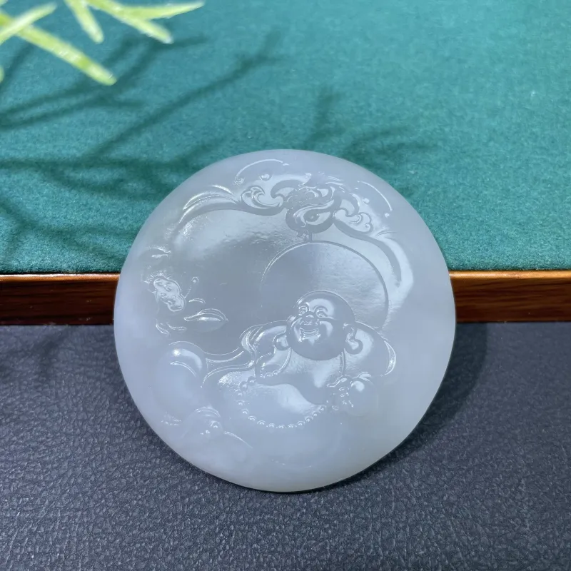 BUDOUXIAOAI Hetian Jade Pendants Smoky Purple Women's-3
