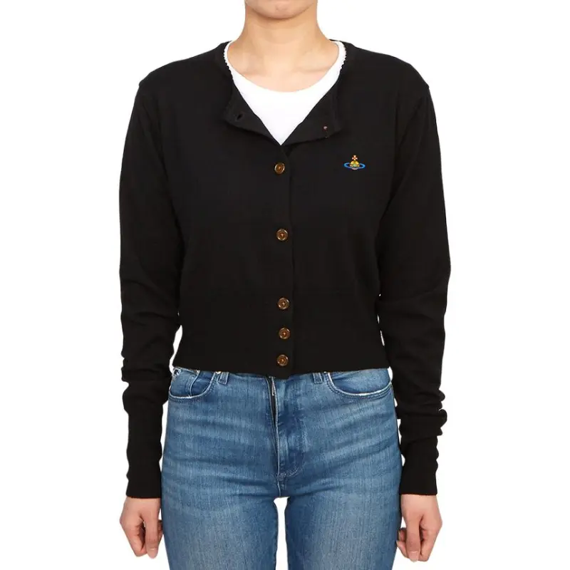 Vivienne Westwood Orb Embroidered Cropped Cardigan-4