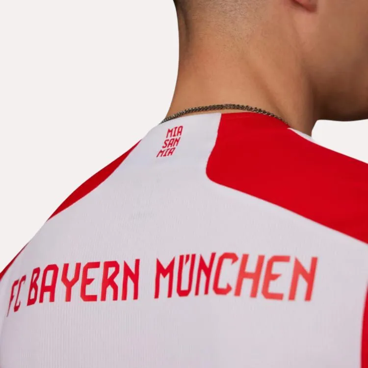 Adidas Bayern Munich Soccer Jerseys Men Red White Color Scheme-5
