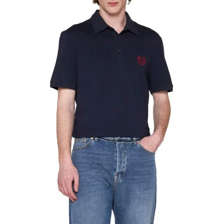 Valentino Logo Embroidered Short Sleeved Polo Shirt-3