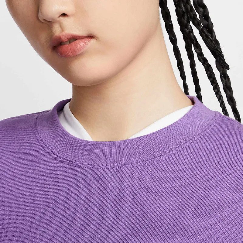 Nike Sportswear Oversize Crop Tops Women's Raspberry Black-3
