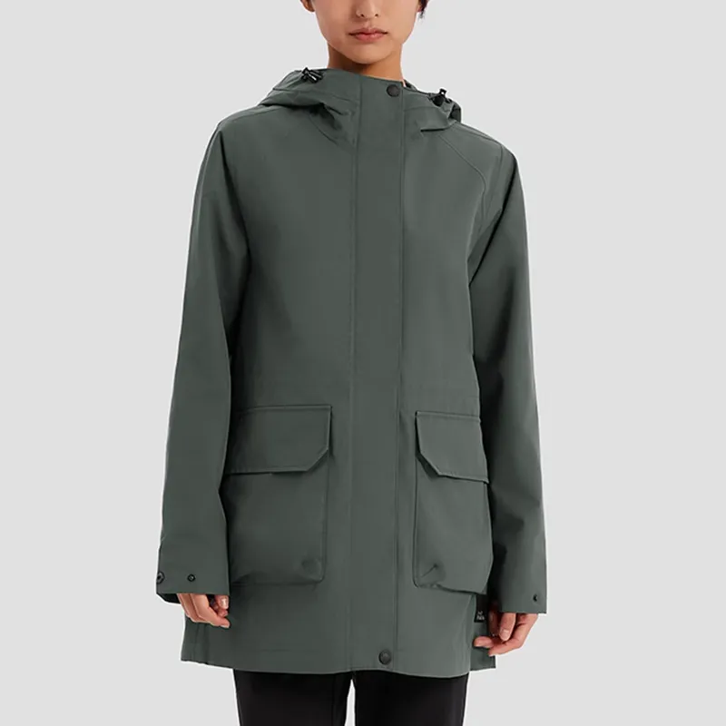 Jack Wolfskin FW23 Outdoor Hiking Waterproof, Windproof, Breathable, Water Repellent Windbreaker Jacket Women's-6