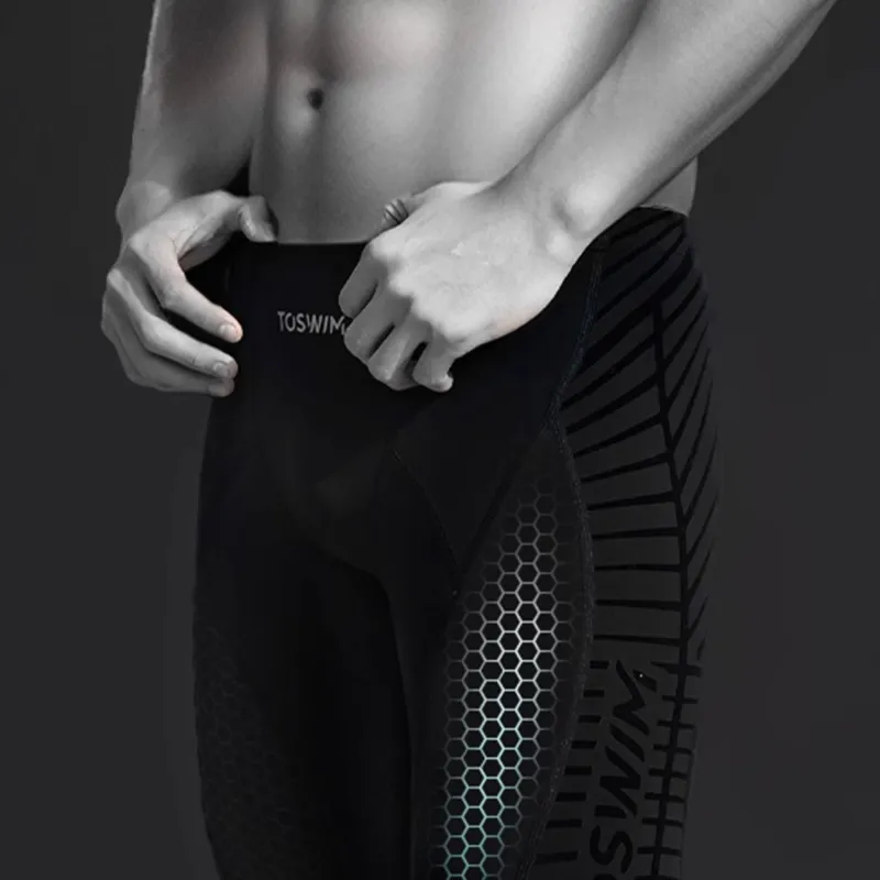 TOSWIM Swimming Sets Men's Black-2