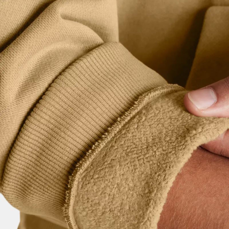 Under Armour Icon Men's UA Icon Heavyweight Fleece Wash Oversized Hoodie Sweatshirt Men's Camel-4