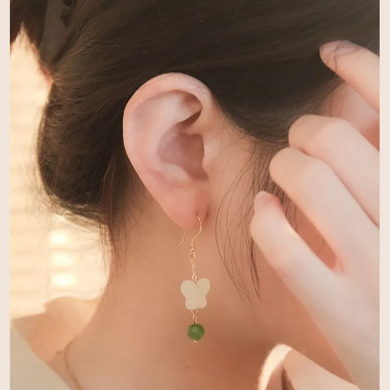 Tokai Family Earrings Green Jade Women's-4